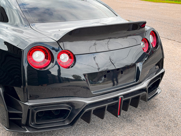 CMST Tuning Extreme Ducktail Whale Tail Trunk Lid for Nissan GTR  Carbon Fiber/FRP