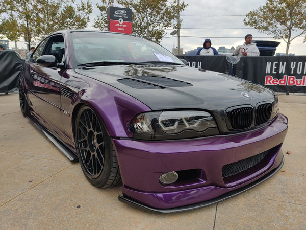 BMW E46 2 Door 2001 2002 2003 2004 2005 2006 with Aftermarket Parts - Hood Bonnet Carbon Fiber / FRP from CMST Tuning