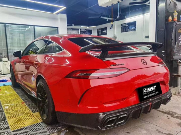 Mercedes Benz AMG GT 4 Door GT63 GT63s GT53 GT43 GT50 X290 2019-ON with Aftermarket Parts - Carbon Fiber & FRP Rear Wing from CMST Tuning
