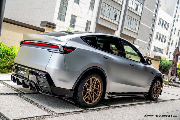 Tesla Model Y Juniper 2026-ON with Aftermarket Parts - Side Skirts ABS from CMST Tuning