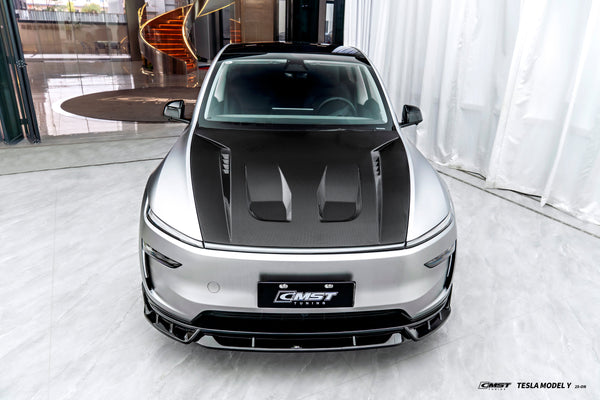 Tesla Model Y Juniper 2026-ON with Aftermarket Parts - Front Lip ABS from CMST Tuning