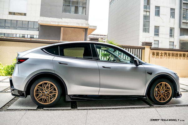 Tesla Model Y Juniper 2026-ON with Aftermarket Parts - Side Skirts ABS from CMST Tuning