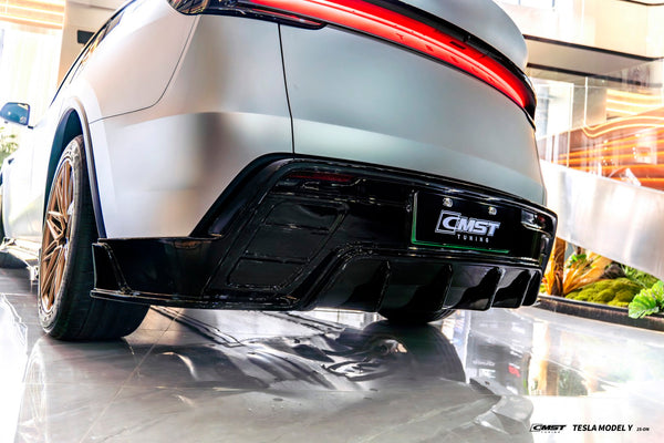 Tesla Model Y Juniper 2026-ON with Aftermarket Parts - Rear Diffuser ABS from CMST Tuning