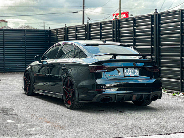 CMST Tuning Carbon Fiber Rear Spoiler Wing ver.3 for Audi RS3 2018-2020 & S3 & A3 S Line & A3 2014-2020