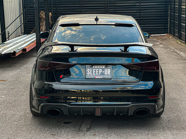 CMST Tuning Carbon Fiber Rear Spoiler Wing ver.3 for Audi RS3 2018-2020 & S3 & A3 S Line & A3 2014-2020