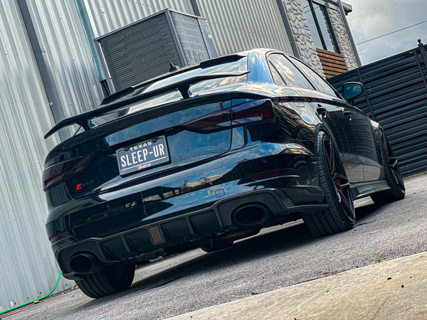 CMST Tuning Carbon Fiber Rear Spoiler Wing ver.3 for Audi RS3 2018-2020 & S3 & A3 S Line & A3 2014-2020