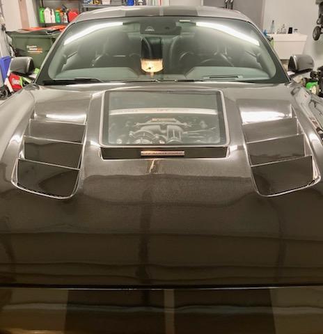 CMST Tuning Glass Transparent Hood for Ford Mustang S550.2 2018-2022