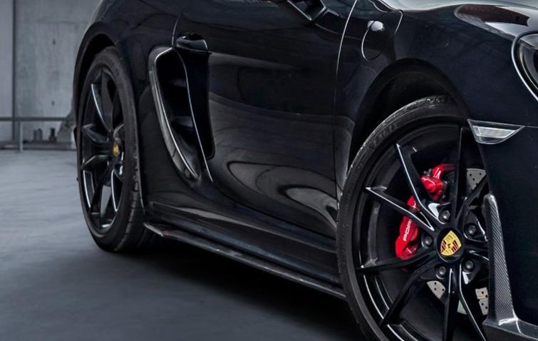 CMST Carbon Fiber Side Skirts Ver.1 for Porsche Cayman/Boxster 718