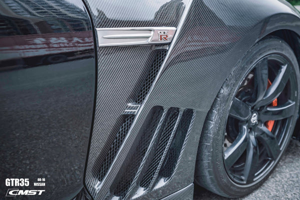 CMST Tuning Pre-preg Carbon Fiber Front Fenders for Nissan GTR GT-R R35 2008-2022 (Pair)