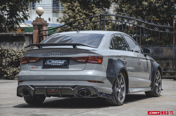 CMST Tuning Carbon Fiber Side Skirts Ver.2 for Audi RS3 S3 A3 8V 2013-2020