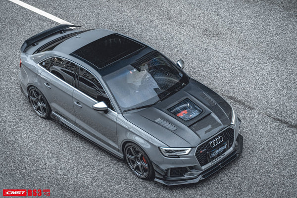 CMST Tuning Carbon Fiber Side Skirts Ver.2 for Audi RS3 S3 A3 8V 2013-2020