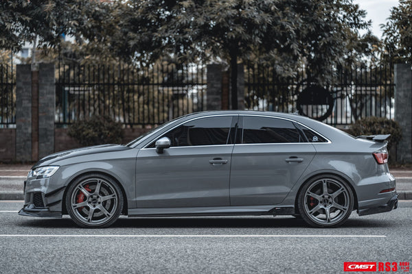 CMST Tuning Carbon Fiber Side Skirts Ver.2 for Audi RS3 S3 A3 8V 2013-2020