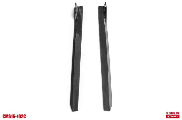CMST Tuning Carbon Fiber Side Skirts Ver.2 for Audi RS3 S3 A3 8V 2013-2020