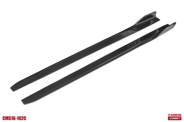CMST Tuning Carbon Fiber Side Skirts Ver.2 for Audi RS3 S3 A3 8V 2013-2020