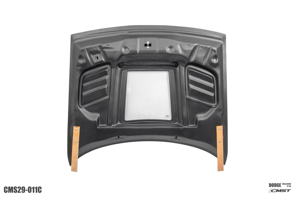 CMST Tuning Carbon Fiber Glass Clearview Hood Bonnet for Dodge Challenger 2008-ON