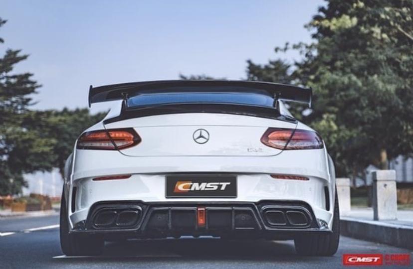 CMST Tuning Carbon Fiber GTR Style Rear Spoiler wing for Mercedes-Benz