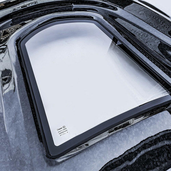 CMST Tuning Carbon Tempered Glass Transparent Hood For Mercedes Benz 2015-2020 W205 C300 C43 2 Door 4 Door Ver.2