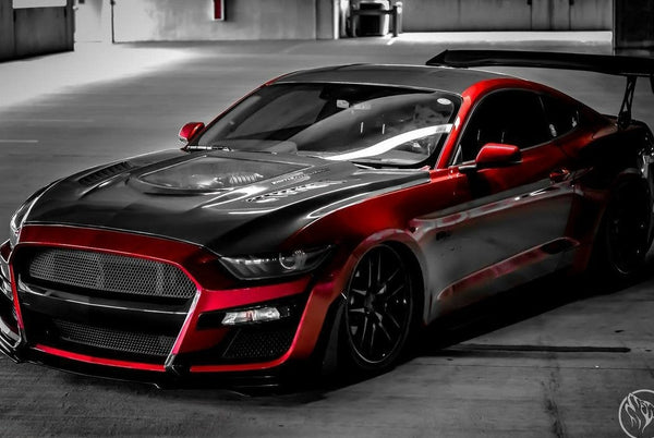 CMST Tuning Carbon Fiber Glass Transparent Hood for Ford Mustang S550.1 2015- 2017
