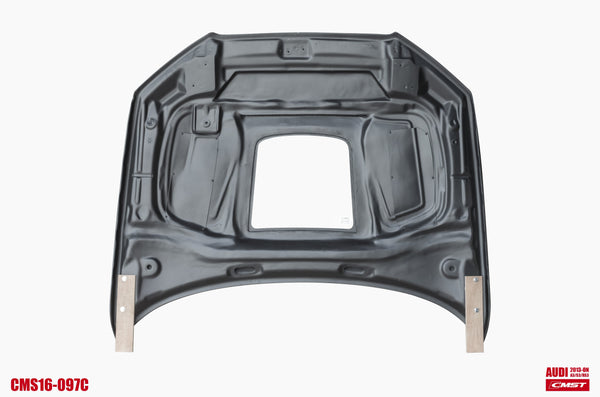 CMST Tuning Glass Transparent Carbon Fiber Hood Bonnet Ver.3 for Audi RS3 2018-2020 & 2014-2020 A3 & A3 S Line & S3