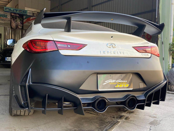CMST Tuning Carbon Fiber Rear Spoiler ( 6 Pcs ) for Infiniti Q60 2017-2022