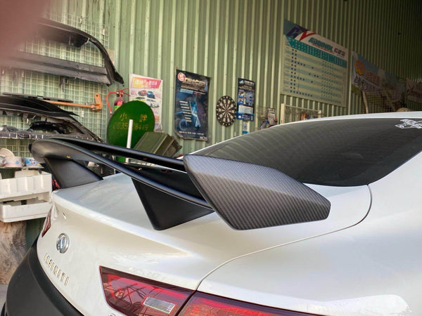 CMST Tuning Carbon Fiber Rear Spoiler ( 6 Pcs ) for Infiniti Q60 2017-2022