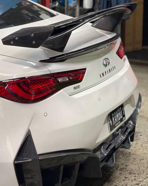 CMST Tuning Carbon Fiber Rear Spoiler ( 6 Pcs ) for Infiniti Q60 2017-2022