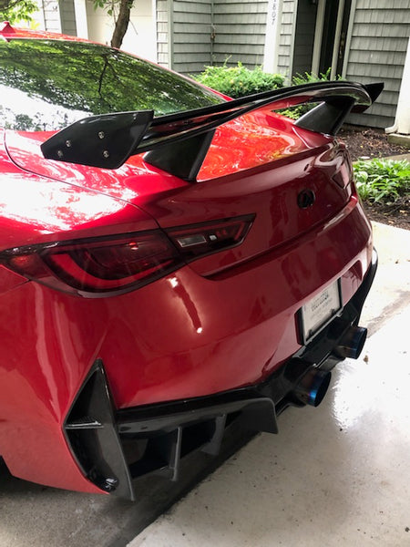 CMST Tuning Carbon Fiber Rear Spoiler ( 6 Pcs ) for Infiniti Q60 2017-2022