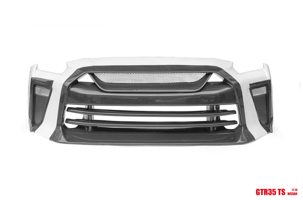 TS Style Front Bumper & Front Lip for Nissan GTR GT-R R35 2008-2022