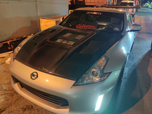 CMST Tuning Hood with Tempered Glass for Nissan 370Z Z34 Fairlady Z