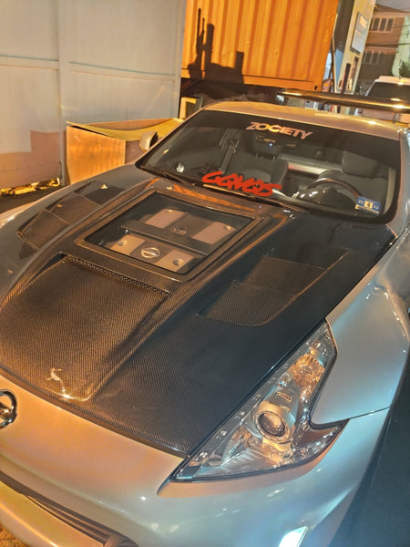 CMST Tuning Hood with Tempered Glass for Nissan 370Z Z34 Fairlady Z