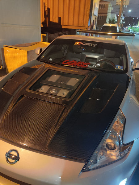 CMST Tuning Hood with Tempered Glass for Nissan 370Z Z34 Fairlady Z