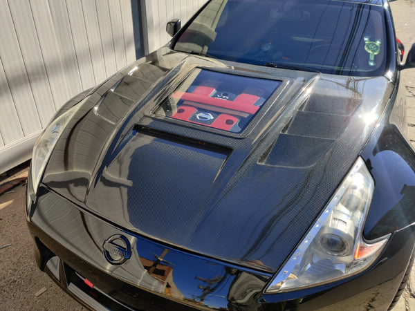 CMST Tuning Hood with Tempered Glass for Nissan 370Z Z34 Fairlady Z