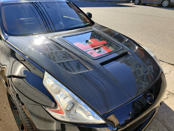CMST Tuning Hood with Tempered Glass for Nissan 370Z Z34 Fairlady Z
