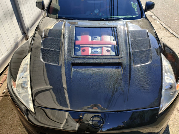 CMST Tuning Hood with Tempered Glass for Nissan 370Z Z34 Fairlady Z