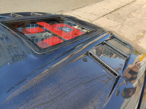 CMST Tuning Hood with Tempered Glass for Nissan 370Z Z34 Fairlady Z