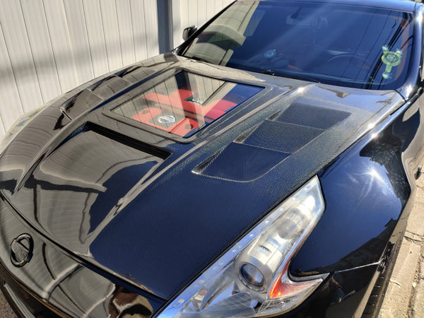CMST Tuning Hood with Tempered Glass for Nissan 370Z Z34 Fairlady Z