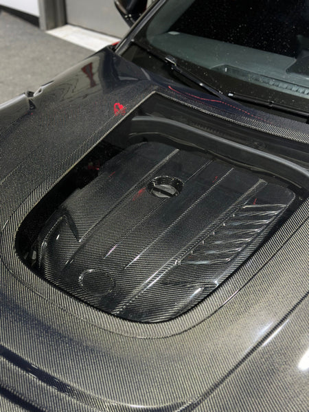 Toyota Supra MK5 A90 A91 3.0 2.0 2020-ON with Aftermarket Parts - V2 Tempered Glass Clearview Style Hood Bonnet Carbon Fiber / FRP from CMST Tuning