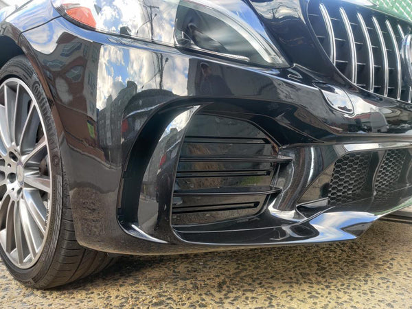 CMST Tuning Front Bumper for Mercedes-Benz C43 C300 2015-2021 Coupe Sedan PP Polyurethane
