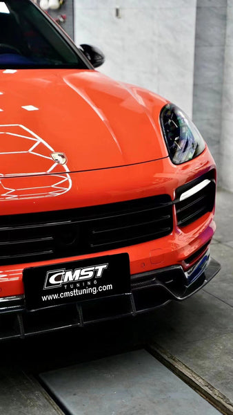 CMST Tuning Carbon Fiber Front Lip for Porsche Cayenne Sport 9Y3 2018-23