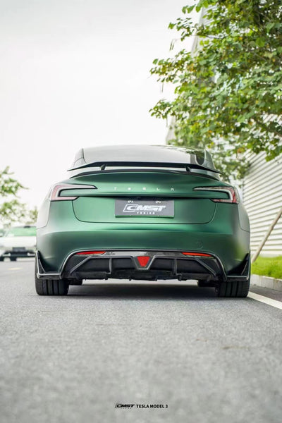 CMST Tuning Carbon Fiber Rear Diffuser & Canards for Tesla Model 3 2024-ON