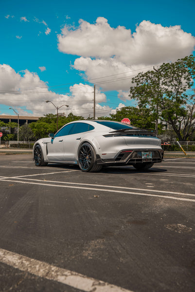 CMST Tuning Carbon Fiber Widebody Wheel Arches for Porsche Taycan & 4S & Turbo & Turbo S