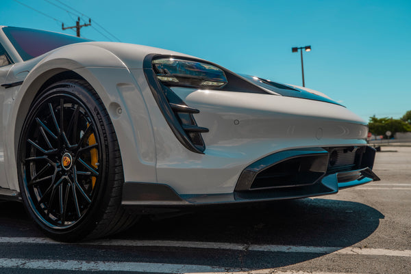 CMST Tuning Carbon Fiber Front Lip for Porsche Taycan Turbo & Turbo S