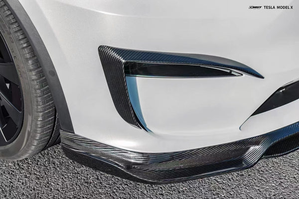 CMST Tuning Carbon Fiber Front Upper Valences for Tesla Model X 2022-ON