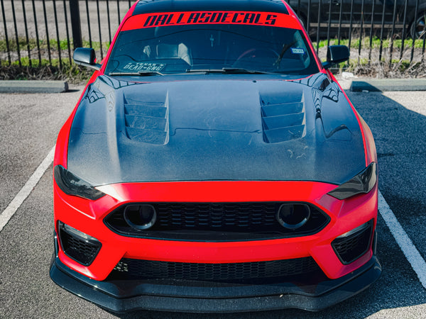 CMST Tuning V1 Vented Hood for Ford Mustang GT 5.0 Mach1 Bullitt S550.2 Carbon Fiber/FRP