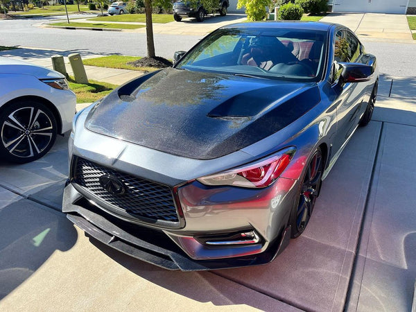 CMST Tuning Front Lip Splitter for Infiniti Q60 Carbon Fiber/FRP