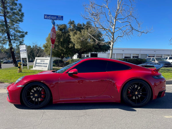 Porsche 911 992 992.1 Carrera Base/S/T/4/4S/Targa 4/Targa 4S/GTS 2020 2021 2022 2023 2024 with Aftermarket Parts - V2 Rear Wing Carbon Fiber/FRP from CMST Tuning