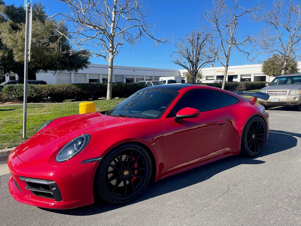 Porsche 911 992 992.1 Carrera Base/S/T/4/4S/Targa 4/Targa 4S/GTS 2020 2021 2022 2023 2024 with Aftermarket Parts - V2 Rear Wing Carbon Fiber/FRP from CMST Tuning