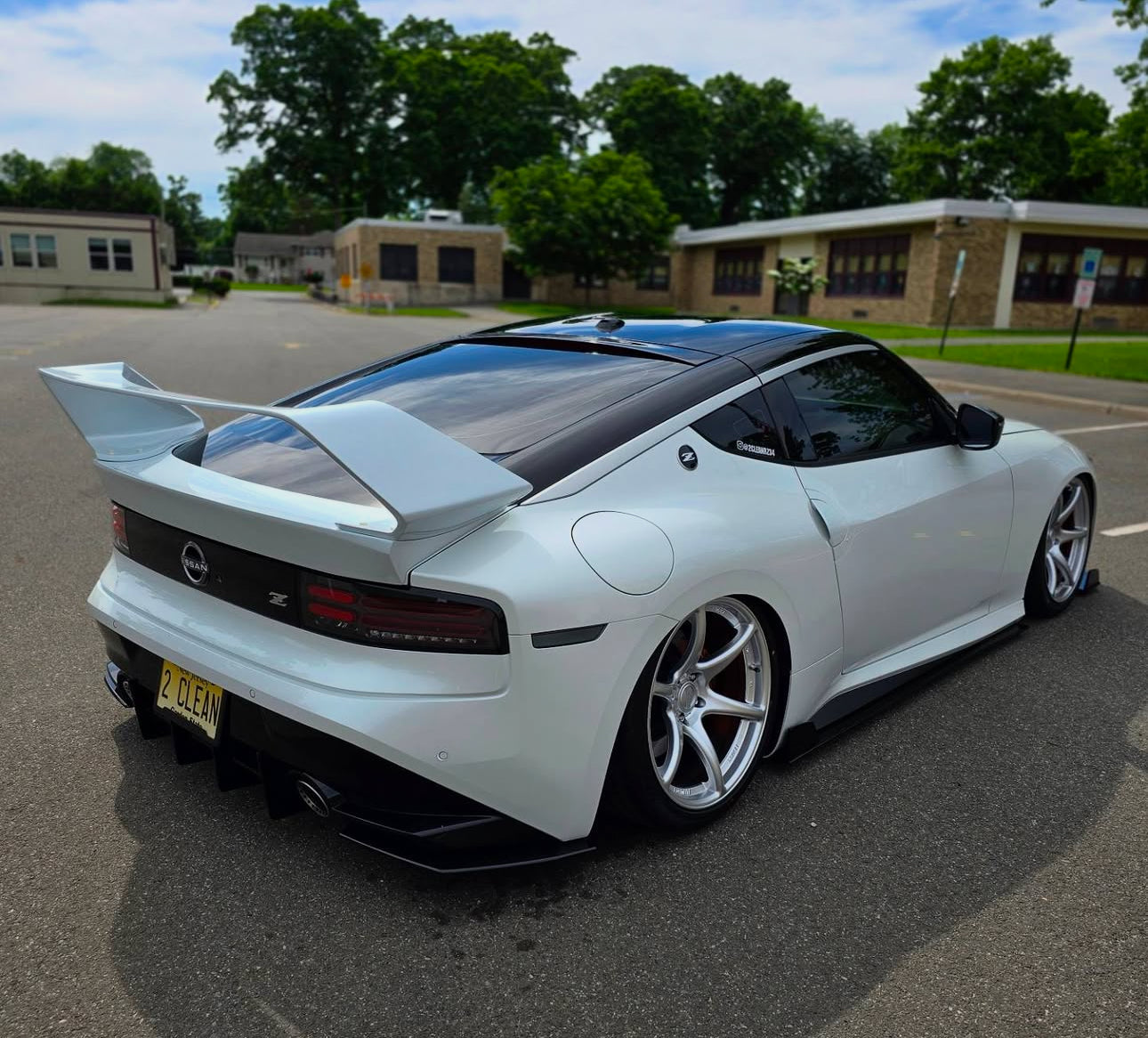 suger様 PROJECT WIDEBODY X CMST Tuning Rear Spoiler Wing for Nissan RZ34 Fairl