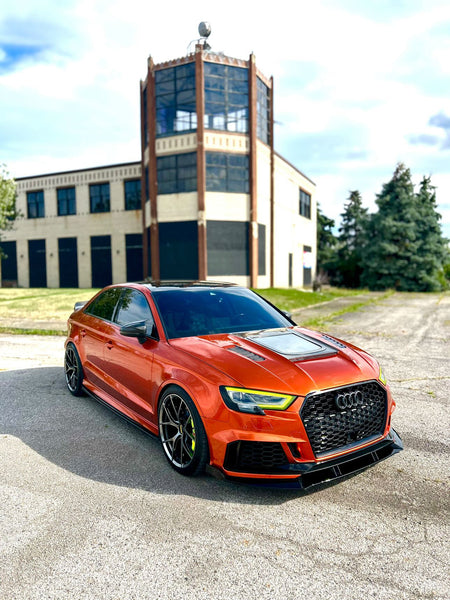 CMST Tuning Glass Transparent Carbon Fiber Hood Bonnet Ver.3 for Audi RS3 2018-2020 & 2014-2020 A3 & A3 S Line & S3