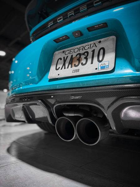 CMST Carbon Fiber Rear Diffuser Ver.1 for Porsche Cayman/Boxster 718 2016-2020